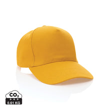 Carica l'immagine nel visualizzatore di Gallery, cappellini personalizzabili in cotone riciclato colore giallo_giallo 121717048 DET01