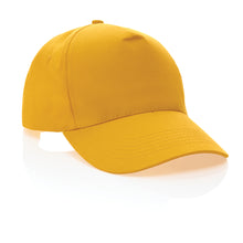 Carica l'immagine nel visualizzatore di Gallery, cappellini personalizzabili in cotone riciclato colore giallo_giallo 121717050 DET08