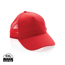 Carica l'immagine nel visualizzatore di Gallery, cappellini personalizzabili in cotone riciclato, rpet colore rosso-ciliegia_rosso 121717052 DET01