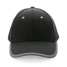 Carica l'immagine nel visualizzatore di Gallery, cappellini personalizzati in cotone riciclato, rpet colore nero_nero 121717053 DET03