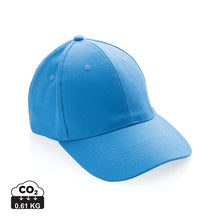 Carica l'immagine nel visualizzatore di Gallery, cappellini pubblicitari in cotone riciclato colore tranquil-blue_azzurro 121717047 DET01