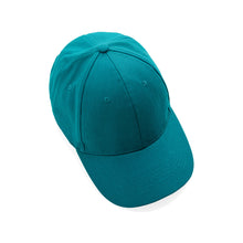 Carica l'immagine nel visualizzatore di Gallery, cappellini stampati con logo in cotone riciclato colore ottanio_ottanio 121717047 DET07