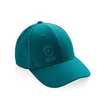 Carica l'immagine nel visualizzatore di Gallery, cappellini stampati con logo in cotone riciclato colore ottanio_ottanio 121717047 DET09