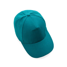Carica l'immagine nel visualizzatore di Gallery, cappellini stampati con logo in cotone riciclato colore ottanio_ottanio 121717048 DET07