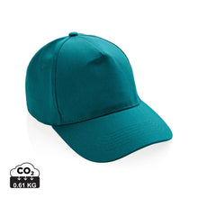 Carica l'immagine nel visualizzatore di Gallery, cappellini stampati con logo in cotone riciclato colore ottanio_ottanio 121717048 DET01