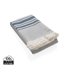 Carica l'immagine nel visualizzatore di Gallery, teli mare personalizzati in cotone, cotone riciclato colore blu-navy_blu 121717096 DET01