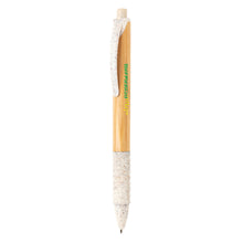 Carica l'immagine nel visualizzatore di Gallery, biro ecologiche da personalizzare in bambù, paglia di grano colore bianco_bianco 121732770 DET05