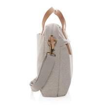 Carica l'immagine nel visualizzatore di Gallery, borse porta PC e documenti personalizzate in cotone riciclato, pu colore grigio_grigio 121747740 DET04
