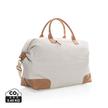 Carica l'immagine nel visualizzatore di Gallery, borsoni da viaggio da personalizzare in cotone riciclato, pu colore off-white_bianco 121747742 DET01