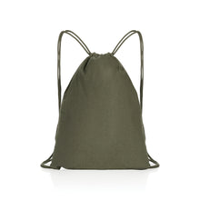 Carica l'immagine nel visualizzatore di Gallery, zainetti a sacco promozionali in cotone riciclato colore verde_verde 121747980 DET02