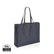 Carica l'immagine nel visualizzatore di Gallery, shopper personalizzate in denim riciclato colore blu_blu 121748002 DET01