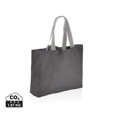 Carica l'immagine nel visualizzatore di Gallery, shopper personalizzate in canapa riciclato colore carbon-fossile_grigio 121748012 DET01