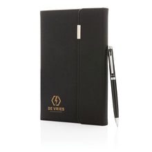 Carica l'immagine nel visualizzatore di Gallery, taccuini e block notes personalizzati in pu, carta colore nero_nero 121749009 DET08