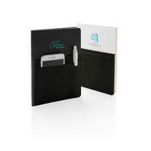 Carica l'immagine nel visualizzatore di Gallery, taccuini e block notes personalizzati in pu, carta colore nero_nero 121749018 DET08