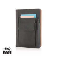 Carica l'immagine nel visualizzatore di Gallery, quaderni e block notes personalizzati in pu, carta colore nero_nero 121749024 DET01