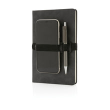 Carica l'immagine nel visualizzatore di Gallery, taccuini e block notes da personalizzare in pu, carta colore grigio_grigio 121749140 DET03