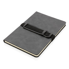 Carica l'immagine nel visualizzatore di Gallery, taccuini e block notes da personalizzare in pu, carta colore grigio_grigio 121749140 DET04