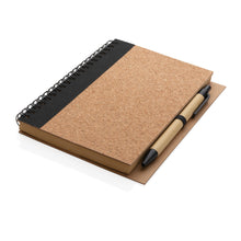 Carica l'immagine nel visualizzatore di Gallery, taccuini e block notes personalizzati in sughero, carta colore nero_nero 121749144 DET03