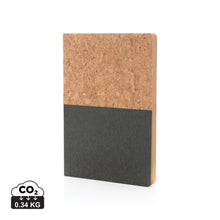 Carica l'immagine nel visualizzatore di Gallery, taccuini e block notes personalizzati in sughero, carta colore nero_nero 121749150 DET01