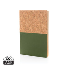 Carica l'immagine nel visualizzatore di Gallery, taccuini e block notes promozionali in sughero, carta colore verde_verde 121749150 DET01