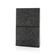 Carica l'immagine nel visualizzatore di Gallery, block notes e taccuini personalizzati in feltro riciclato, carta colore nero_nero 121749164 VAR01
