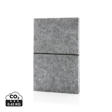 Carica l'immagine nel visualizzatore di Gallery, quaderni e block notes da personalizzare in feltro riciclato, carta colore grigio_grigio 121749164 DET01
