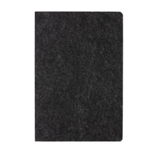 Carica l'immagine nel visualizzatore di Gallery, quaderni e block notes personalizzati in feltro riciclato, carta colore nero_nero 121749169 DET04