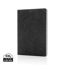 Carica l'immagine nel visualizzatore di Gallery, quaderni e block notes personalizzati in feltro riciclato, carta colore nero_nero 121749169 DET01