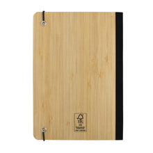 Carica l'immagine nel visualizzatore di Gallery, block notes e taccuini personalizzati in fsc® bambù, carta colore nero_nero 121749170 DET06