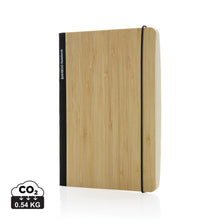 Carica l'immagine nel visualizzatore di Gallery, block notes e taccuini personalizzati in fsc® bambù, carta colore nero_nero 121749170 DET01