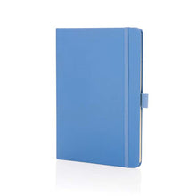 Carica l'immagine nel visualizzatore di Gallery, quaderni e block notes pubblicitari in cuoio rigenerato, carta colore sky-blue_azzurro 121749177 DET01