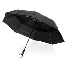 Carica l'immagine nel visualizzatore di Gallery, ombrelli pieghevoli personalizzati in rpet, alluminio colore nero_nero 121756750 DET07
