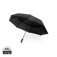 Carica l'immagine nel visualizzatore di Gallery, ombrelli pieghevoli personalizzati in rpet, alluminio colore nero_nero 121756750 DET01