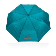Carica l'immagine nel visualizzatore di Gallery, ombrelli mini stampati con logo in rpet colore ottanio_ottanio 121756760 DET09