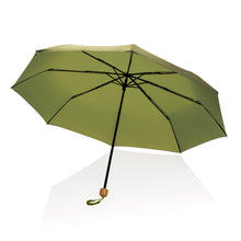Carica l'immagine nel visualizzatore di Gallery, ombrelli pieghevoli promozionali in rpet, metallo colore verde_verde 121756774 DET05