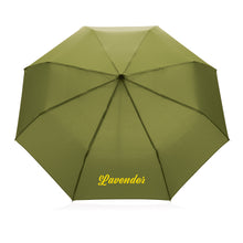Carica l'immagine nel visualizzatore di Gallery, ombrelli pieghevoli promozionali in rpet, metallo colore verde_verde 121756774 DET06