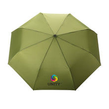 Carica l'immagine nel visualizzatore di Gallery, ombrelli pieghevoli promozionali in rpet, metallo colore verde_verde 121756778 DET09