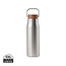 Carica l'immagine nel visualizzatore di Gallery, thermos stampati con logo in acciaio inossidabile riciclato, legno colore argento_argento 122314721 DET01