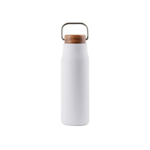 Carica l'immagine nel visualizzatore di Gallery, thermos da personalizzare in acciaio inossidabile riciclato, legno colore bianco_bianco 122314721 VAR03