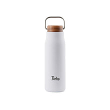 Carica l'immagine nel visualizzatore di Gallery, thermos da personalizzare in acciaio inossidabile riciclato, legno colore bianco_bianco 122314721 DET05
