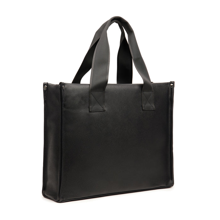 borse personalizzate in pu, poliestere colore nero_nero 12299337 VAR01