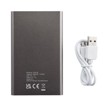 Carica l'immagine nel visualizzatore di Gallery, power bank da personalizzare in alluminio, abs colore carbon-fossile_grigio 121704212 DET03
