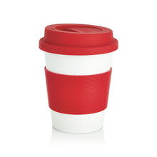 Carica l'immagine nel visualizzatore di Gallery, tazze termiche e bicchieri con tappo promozionali in pla, silicone colore rosso-ciliegia_rosso 121715005 VAR04