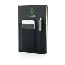 Carica l'immagine nel visualizzatore di Gallery, taccuini e block notes personalizzati in pu, carta colore nero_nero 121749018 DET07