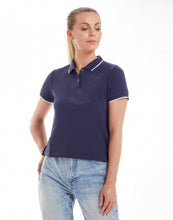Carica l'immagine nel visualizzatore di Gallery, polo con logo in cotone 163-grigia 062552516 DET02