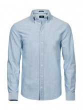 Carica l'immagine nel visualizzatore di Gallery, camicia con logo in cotone 321-azzurra 062896018 VAR03