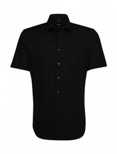 Carica l'immagine nel visualizzatore di Gallery, camicia pubblicitaria in cotone 101-nera 062990640 VAR04