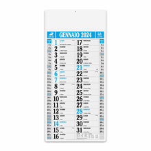 Carica l'immagine nel visualizzatore di Gallery, calendario promozionale 2024 in carta blu 041504891 VAR03