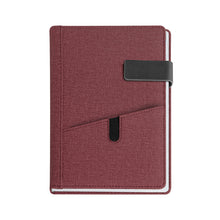 Carica l'immagine nel visualizzatore di Gallery, agenda con logo 2024 in poliuretano bordeaux 041687437 VAR01