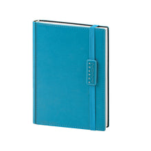 Carica l'immagine nel visualizzatore di Gallery, agenda personalizzata 2024 in poliuretano azzurra 041687675 VAR05